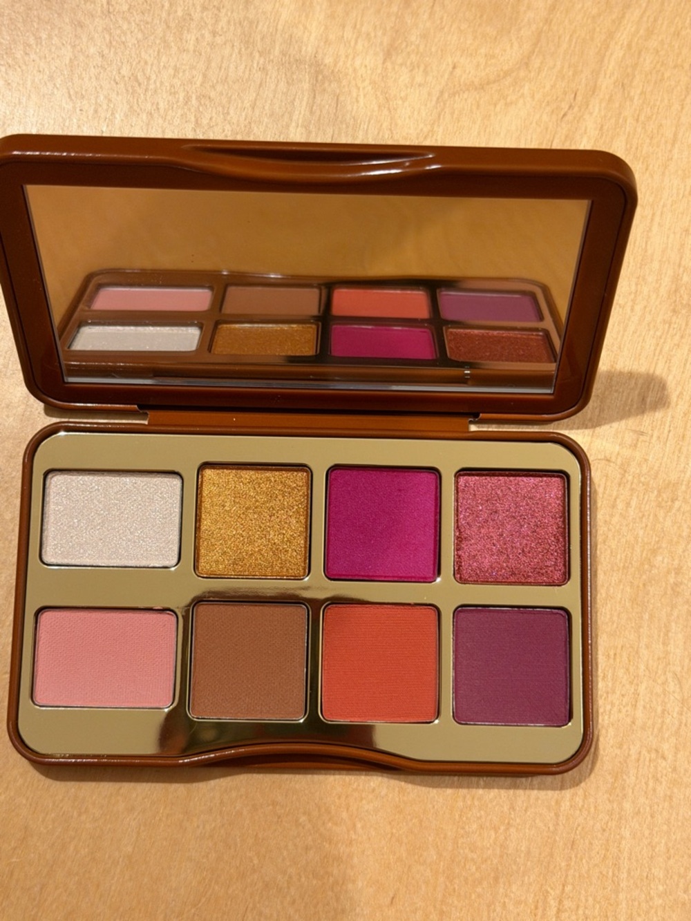 Too Faced 8-Color Eyeshadow Palette - Pink, Gold, Magenta & Plum Shades